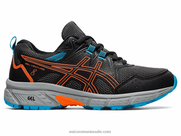 Asics negru/portocaliu galben gel-venture scoala clasa a 8-a ZF4644496