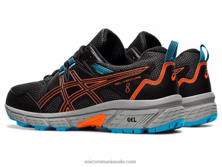 Asics negru/portocaliu galben gel-venture scoala clasa a 8-a ZF4644496