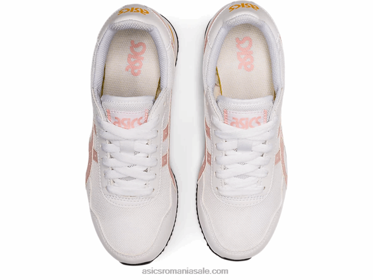 Asics piersic alb/ghimbir școală primară Tiger Runner ZF4644450