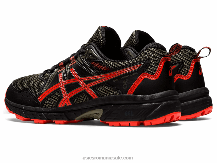 Asics roșie neagră/cherry gel-venture scoala clasa a 8-a ZF4644389