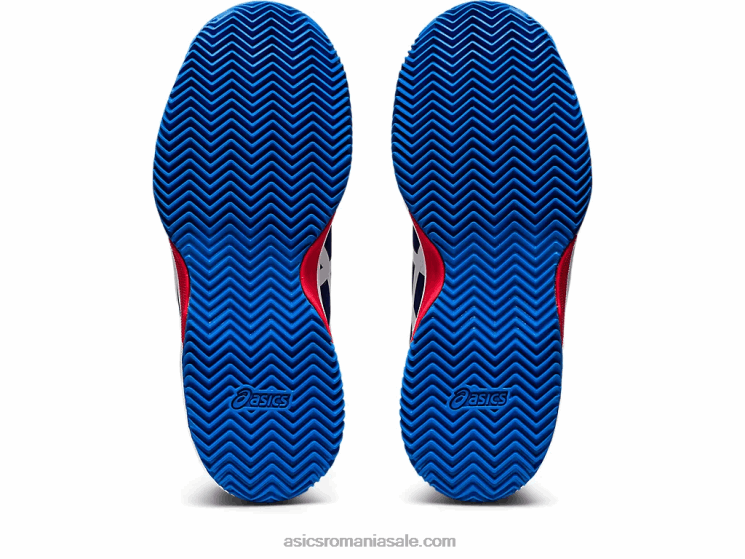 Asics scufundare albastru/alb gel-rezoluție 8 școală de lut ZF4644430