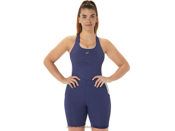 Asics albastru indigo erica/cerul nagino run unitard pentru femei ZF4642246