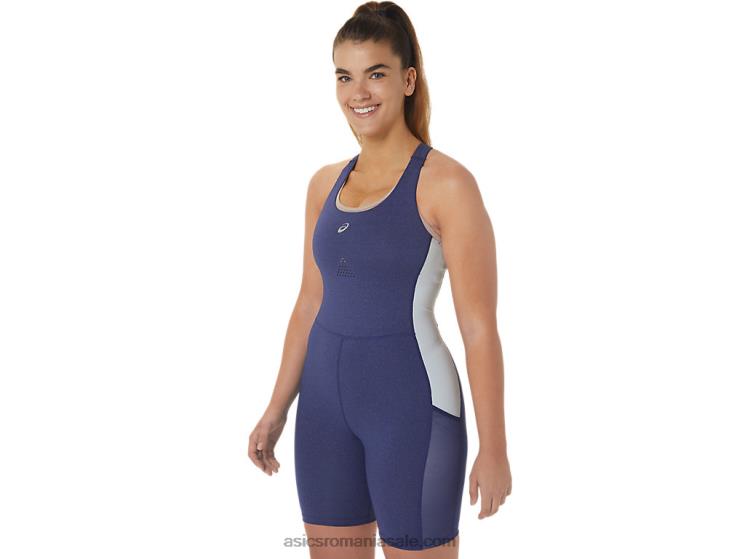 Asics albastru indigo erica/cerul nagino run unitard pentru femei ZF4642246