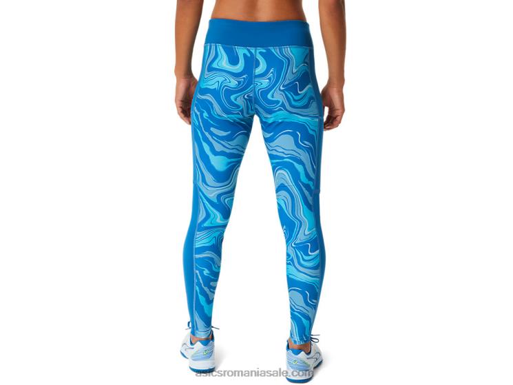 Asics albastru renăscut costum grafic pentru femei ZF4642524