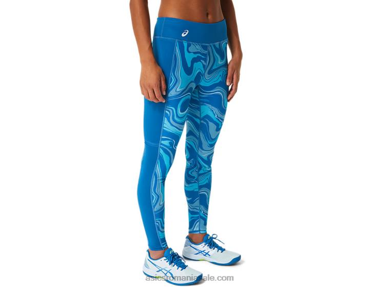 Asics albastru renăscut costum grafic pentru femei ZF4642524