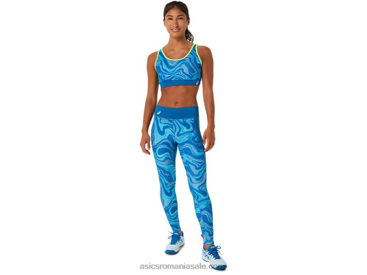 Asics albastru renăscut costum grafic pentru femei ZF4642524
