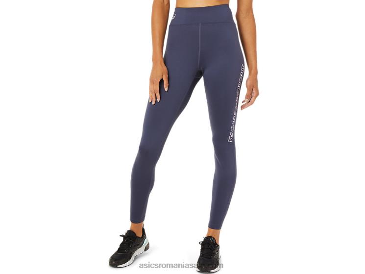 Asics ceață indigo tight cu logo pentru femei ZF4643392