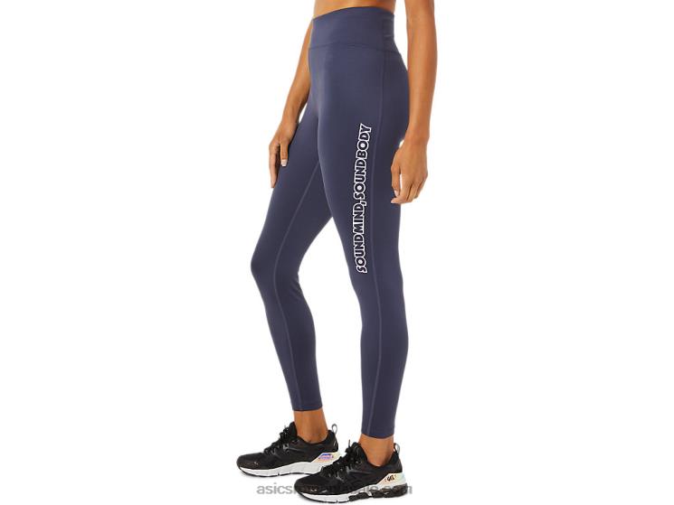 Asics ceață indigo tight cu logo pentru femei ZF4643392