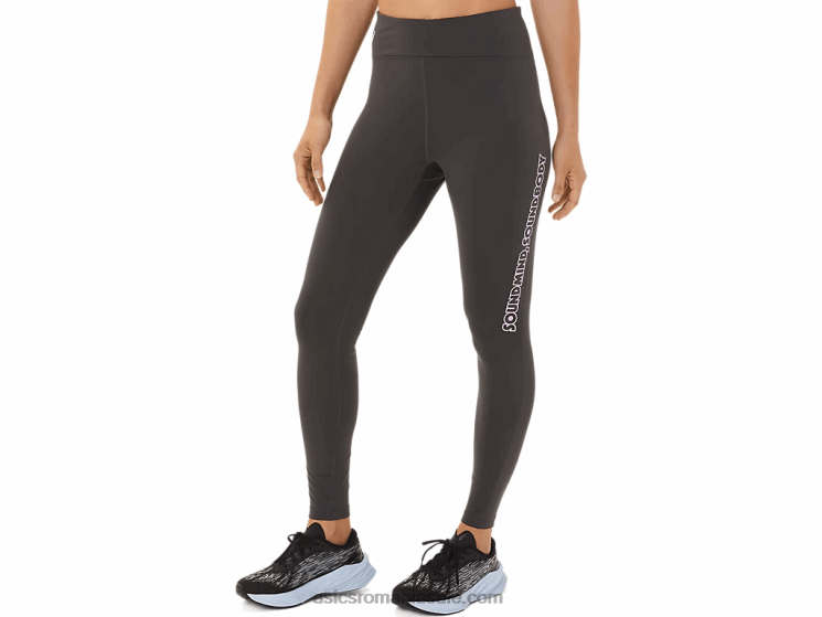 Asics gri obsidian tight cu logo pentru femei ZF4642946