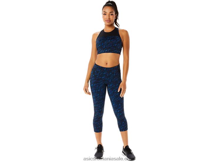 Asics imprimeu umbra de noapte/lake drive capri de performanță feminin ZF4643524