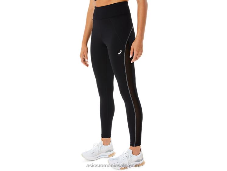 Asics negru de performanță dres de antrenament pentru femei din plasă ZF4642308