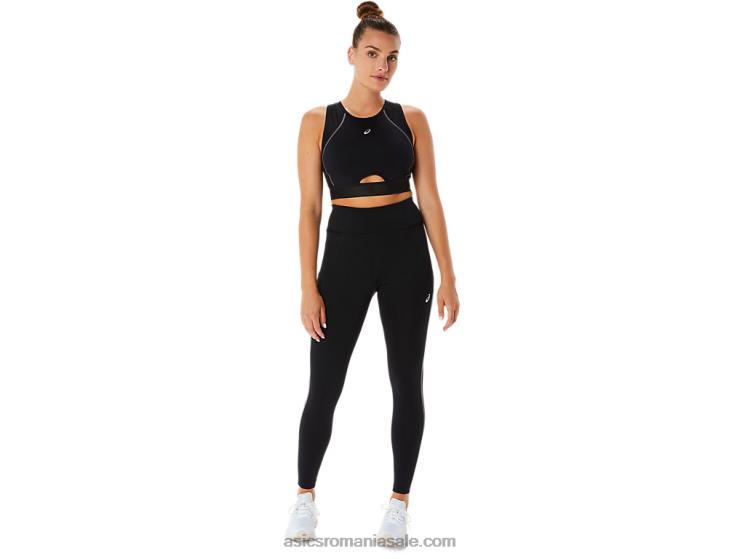 Asics negru de performanță dres de antrenament pentru femei din plasă ZF4642308