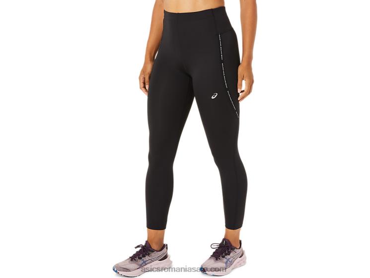 Asics negru de performanță stramt cu talie înaltă pentru femei ZF4643332
