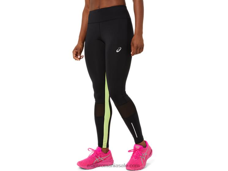 Asics negru performant/verde lime tight pentru femei lite-show ZF4643484