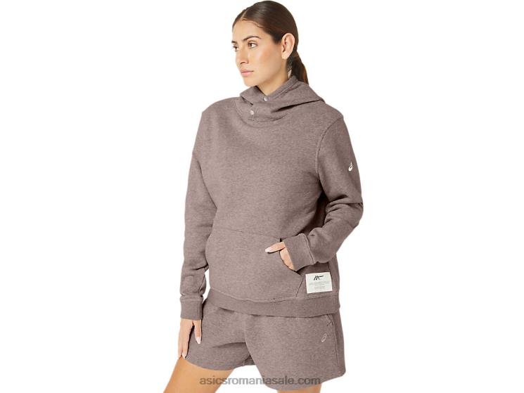 Asics cafeniu hanorac pentru femei Sunday sana fleece ZF4642157