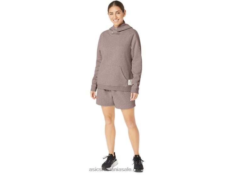 Asics cafeniu hanorac pentru femei Sunday sana fleece ZF4642157