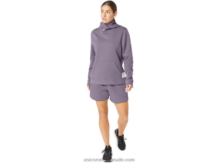Asics cuarț violet hanorac pentru femei Sunday sana fleece ZF4642156