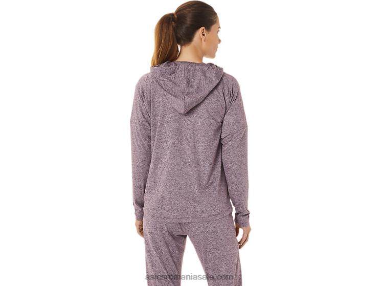 Asics deep mars heather hanorac de damă din tricot moale elastic cu fermoar complet ZF4642939