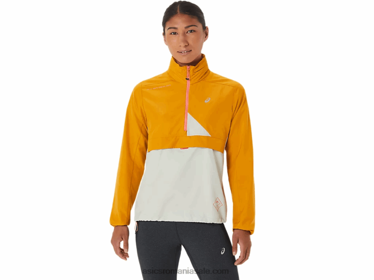 Asics furtuna de nisip/salvie usoara anorac pentru femei fujitrail ZF4642568