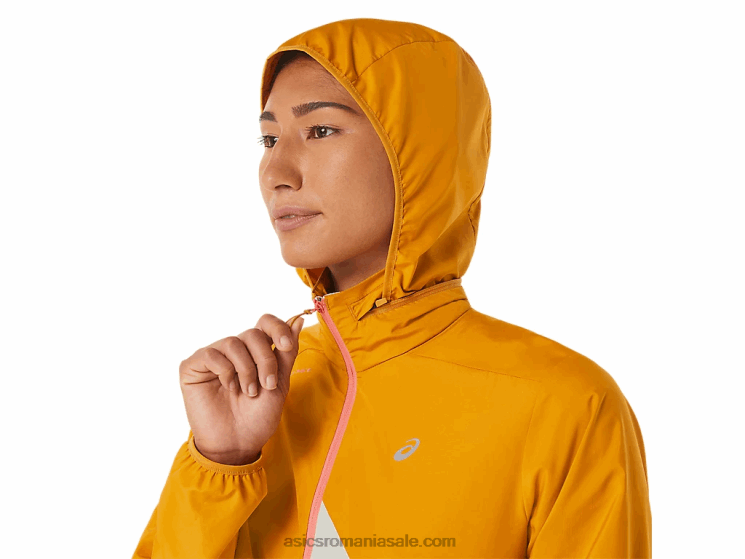 Asics furtuna de nisip/salvie usoara anorac pentru femei fujitrail ZF4642568