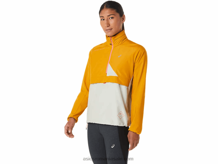 Asics furtuna de nisip/salvie usoara anorac pentru femei fujitrail ZF4642568