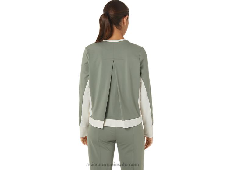 Asics verde lichen/mesteacăn top evazat reutilizat pentru femei ZF4642777