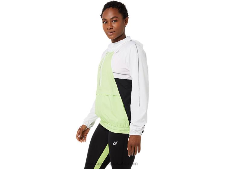 Asics alb strălucitor/verde lime jachetă de damă lite-show ZF4643270
