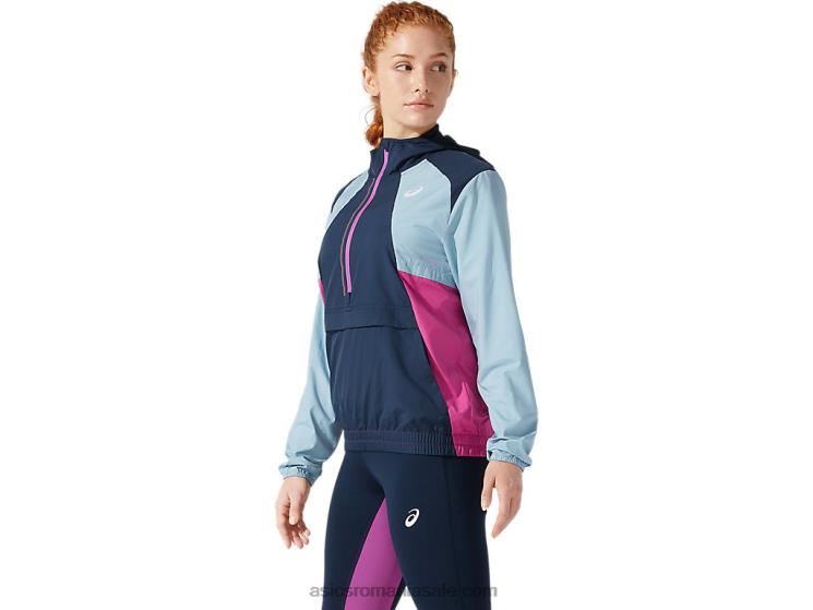Asics albastru francez/albastru fum jachetă de vizibilitate pentru femei ZF4644058