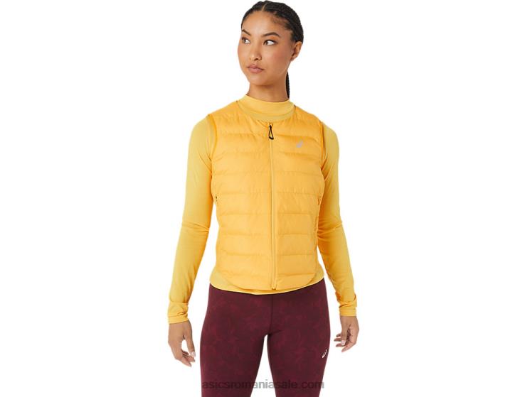 Asics galben tigru vestă căptușită runkoyo de damă ZF4642789