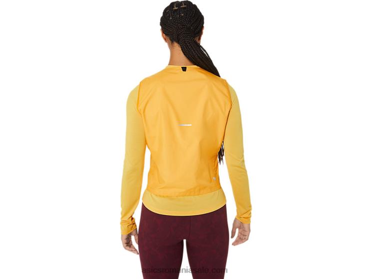 Asics galben tigru vestă căptușită runkoyo de damă ZF4642789