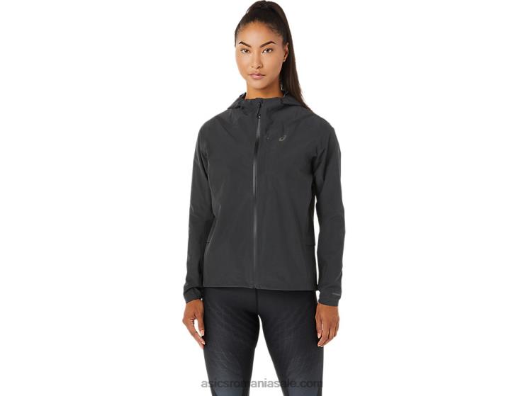 Asics gri grafit jachetă accelerate impermeabilă 2.0 pentru femei ZF4643271