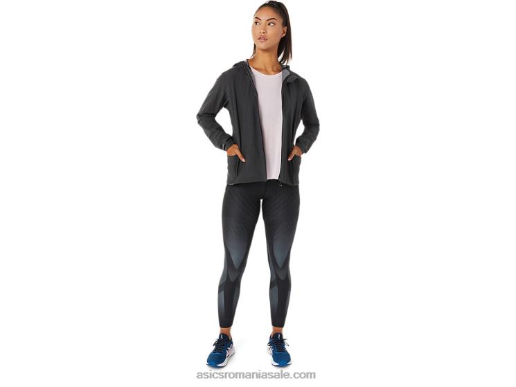 Asics gri grafit jachetă accelerate impermeabilă 2.0 pentru femei ZF4643271