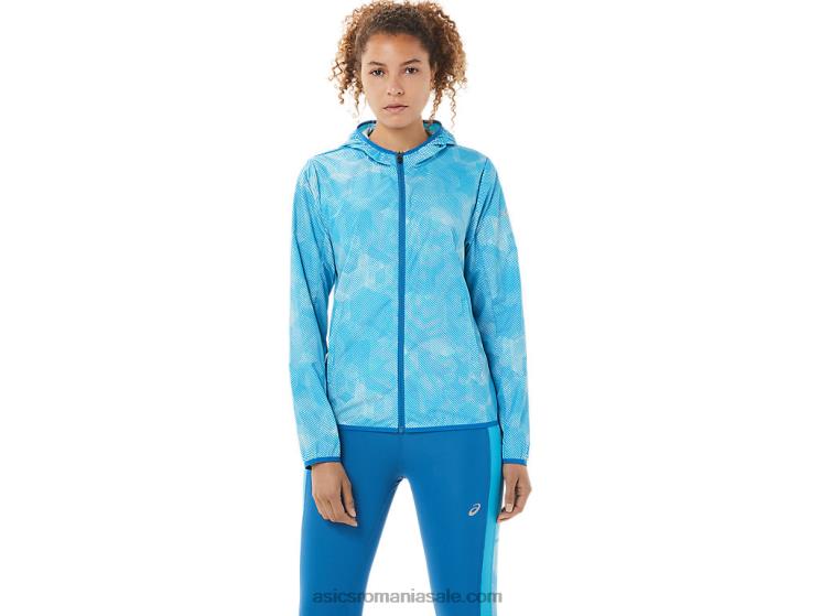 Asics imprimeu aqua angel/reborn blue geaca de dama impachetabila ZF4643939