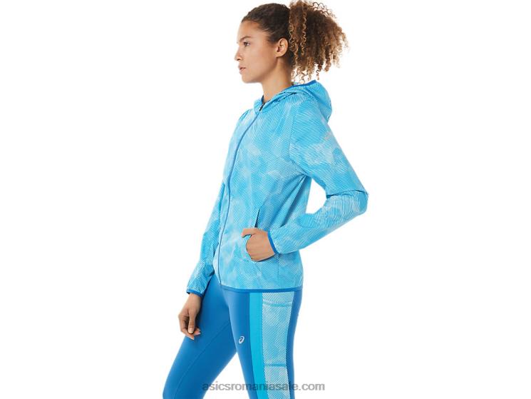 Asics imprimeu aqua angel/reborn blue geaca de dama impachetabila ZF4643939