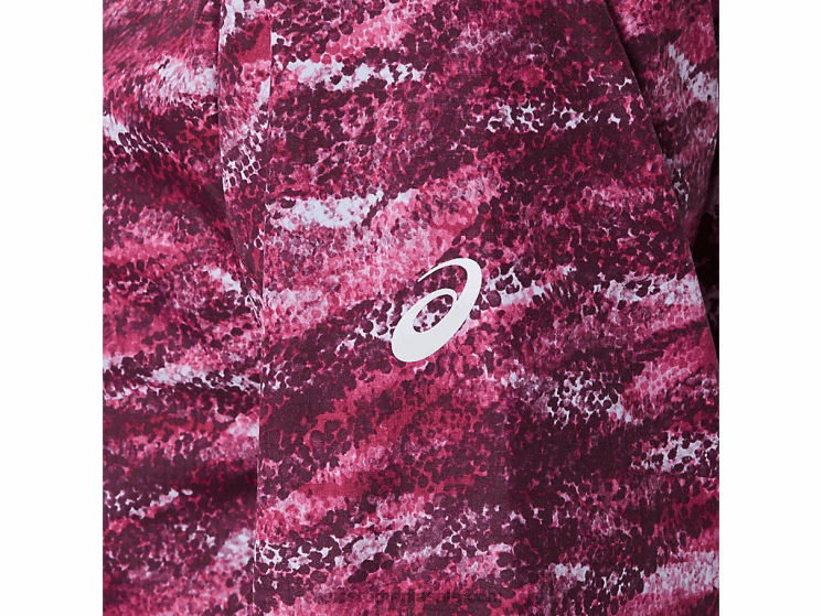 Asics imprimeu deep mars/peacoat geaca de dama impachetabila ZF4643718