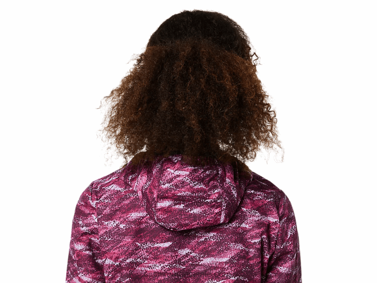 Asics imprimeu deep mars/peacoat geaca de dama impachetabila ZF4643718