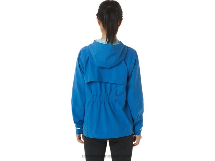 Asics lacul drive/albastru clar jachetă impermeabilă pentru femei ZF4643341