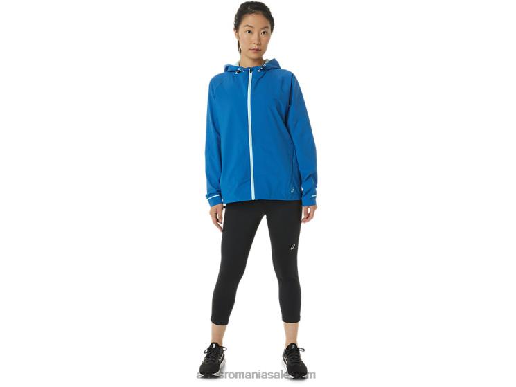 Asics lacul drive/albastru clar jachetă impermeabilă pentru femei ZF4643341