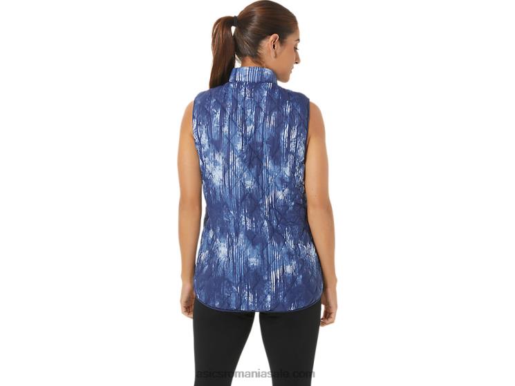 Asics marele rechin cravată die/soft sky vestă izolată inversă pentru femei ZF4642758