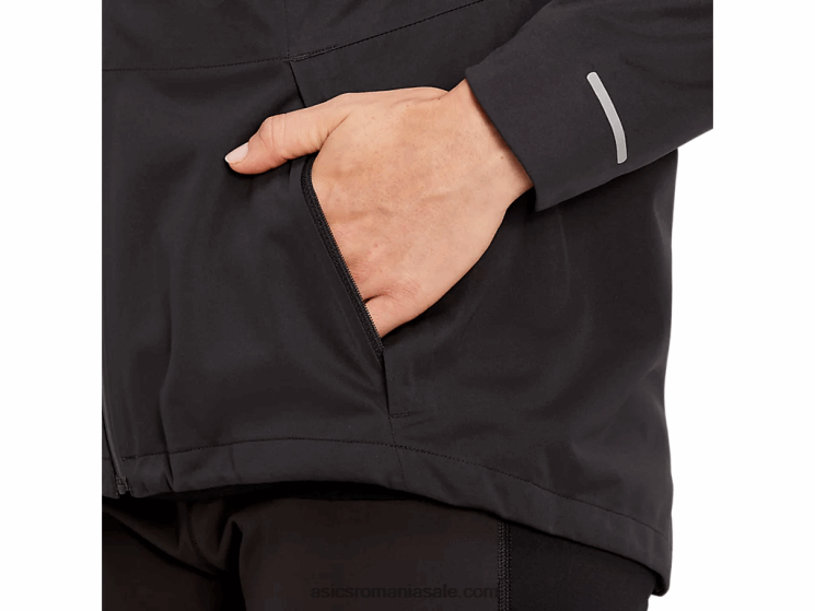 Asics negru de performanță jachetă accelerate de iarnă pentru femei ZF4643419