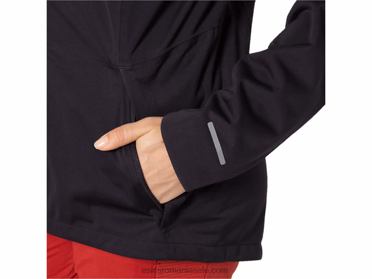 Asics negru de performanță jachetă accelerate de iarnă pentru femei ZF4643419