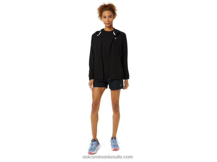 Asics negru de performanță jachetă de damă pregătită ZF4643492