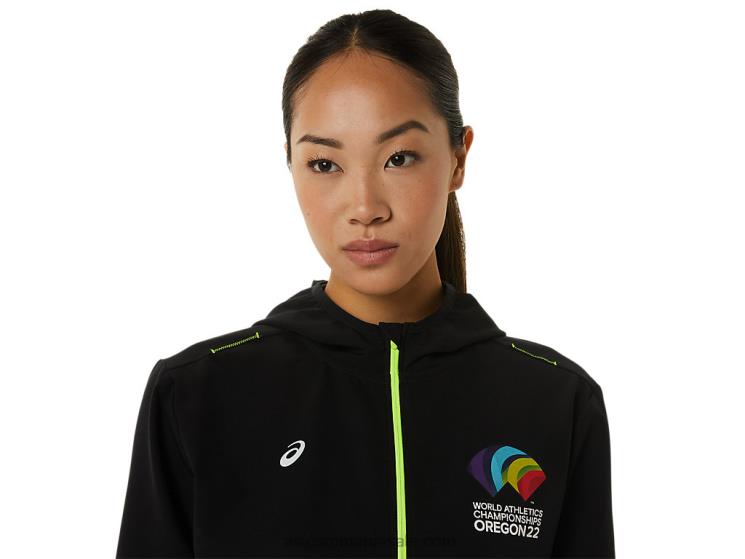 Asics negru de performanță jachetă gata set pentru femei care ZF4643222
