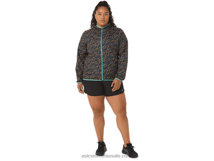Asics nuanta de noapte/imprimat salvie geaca de dama impachetabila ZF4643399