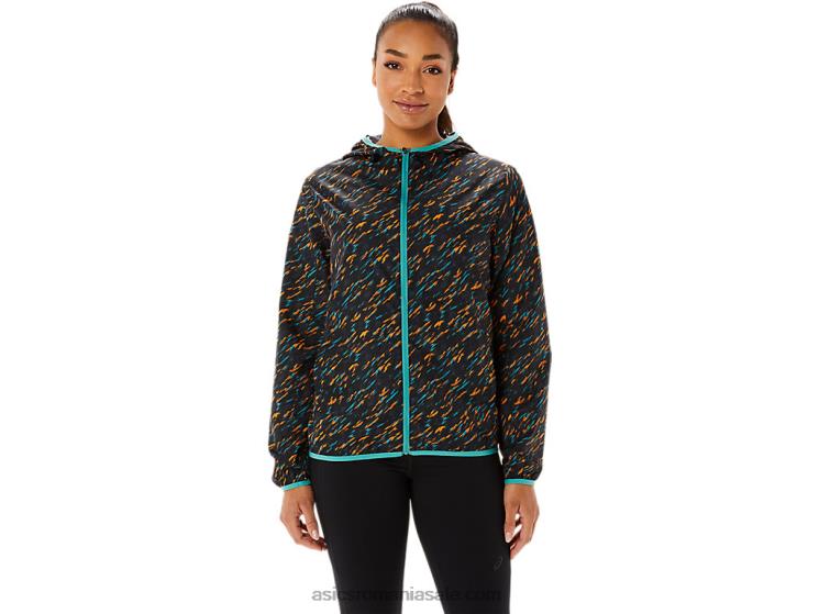 Asics nuanta de noapte/imprimat salvie geaca de dama impachetabila ZF4643399