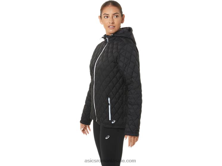 Asics performanță negru/cer moale jachetă izolată de performanță pentru femei ZF4642721