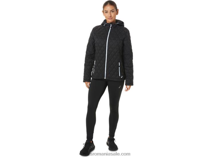 Asics performanță negru/cer moale jachetă izolată de performanță pentru femei ZF4642721