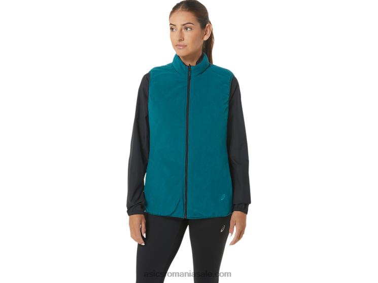 Asics performanță negru/pin catifea vestă izolată inversă pentru femei ZF4642750