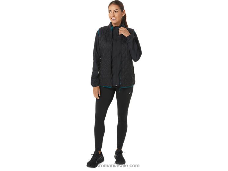 Asics performanță negru/pin catifea vestă izolată inversă pentru femei ZF4642750
