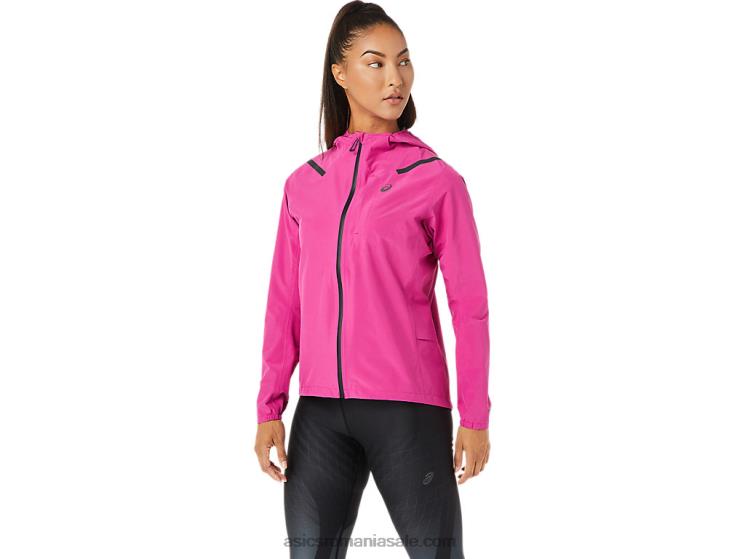 Asics roșu fucsia jachetă accelerate impermeabilă 2.0 pentru femei ZF4643274